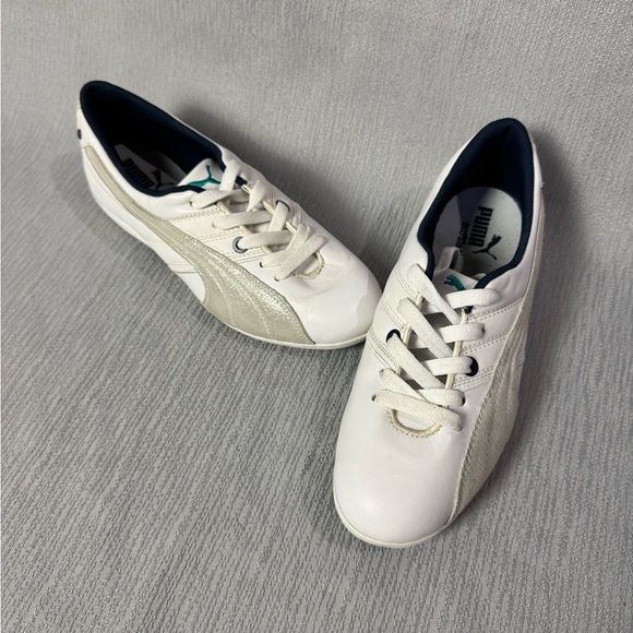 Puma Blue and White Sneakers - Picture 4 of 6